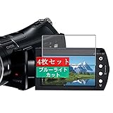 4枚 Sukix ブルーライトカット フィルム 、 Sony ソニー HDR-CX7 向けの 液晶保護フィルム ブルーライトカットフィルム シート シール 保護フィルム（非 ガラスフィルム 強化ガラス ガラス ） 修繕版