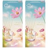 消臭力 プレミアムアロマ [まとめ買い] 部屋用 スティック ピュアコスモス 秋桜 本体 65mL×2個 お部屋の消臭力 リード ディフューザー 玄関 リビング 寝室 ルームフレグランス 消臭 芳香剤 2025