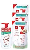 【まとめ買い】 スキンライフ 薬用 泡のふんわり洗顔 本体 (160ml) + 詰め替え用(140ml)×3