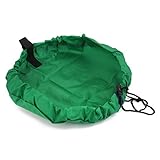 【ノーブランド品】おもちゃ 収納袋 ハンモック  部屋 お風呂 片付け おもちゃ入れ バッグ 玩具 (グリーン)