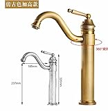 awxjxホワイトBakingペイントWash Basinホットとコールドバスルームシングル穴銅シンクタップ