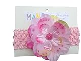 MANDY ベビー フラワー ヘアバンド Shinny Peddles Pink