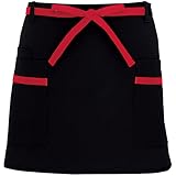 アイトス 腰下エプロン(共生地配色) 010/ブラック AZ-8656