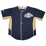 Mil Brewers Boys Dri - Fit Baseball Jersey with刺繍ロゴ