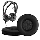 kwmobile 2x ヘッドホンカバー Sennheiser HD25 / HD25-1 II / HD250BT対応 交換用イヤーパッド - クッション PUレザー 白色
