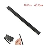 SODIAL(R)10個単一行フラットヘッダー40ピンソケットコネクタ