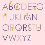 Green Leaf Art Girls' Alphabet Canvas Art [並行輸入品]