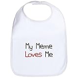CafePress My Meme Loves Me Bib - Standard Cloud White by CafePress
