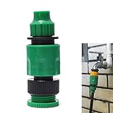 1/2 または 3/4 インチガーデンマイクロホースクイックジョイントコネクタ取付けをタップし