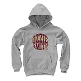 500レベル's Ozzie Smith kids Youth Hoodie – セントルイス野球ファンギア野球の殿堂の公式ライセンス – Ozzie SmithスレッドR グレイ