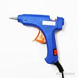 5441 小型 高温 補修 接着 強力粘着 手芸 クラフト DIY デント リペア 110V 20W 6.5~7.2mm スイッチ付き ボンドガン グルーガン 青