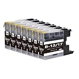 LC12 ブラザーbrother用互換インクカートリッジLC12BKブラック7本 対応機種：MFC-J6710 J5910 J6510 J960 J955 J860 J825 J810 J710 J705 DCP-J940 J925 J840 J740 J725 J540 J525