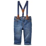 オシュコシュ OSHKOSH/ サスペンダージーンズダービーウォッシュ デニム ボトムスデニム 6ヶ月【並行輸入】