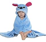 【ベビー】動物着ぐるみ風ポンチョ　毛布　１００ｃｍ　ブルーモンスター