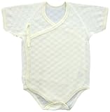 ベビーストーリー ジャガードパイル ロンパス肌着 60-70cm クリーム J95039 日本製