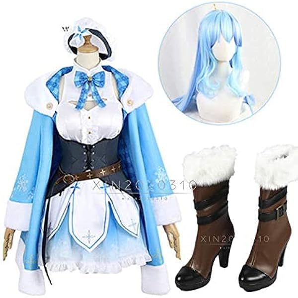 Amazon.co.jp: VTuber 雪花ラミィ 風 コスプレ衣装 コスプレ服