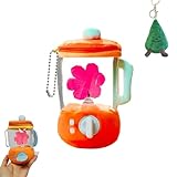 にんじんジューサーぬいぐるみ、ブレンダーおもちゃのぬいぐるみにんじん、ひもで回転する楽しいにんじんジューサーぬいぐるみ、クリエイティブなプレイキッチンアクセサリー (Flower) [並行輸入品]