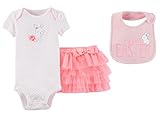 Just One You byカーターの赤ちゃんの女の子のMy First Easter Bodysuit with Tutuとよだれかけセット