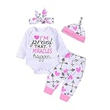 ベビー服 ボディースーツ、ルックアタックベビーガールズラブロンパースジャンプスーツパンツの服装セット