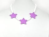 Silli Me Jewels: Wish Upon a Star - 20 Shorter-length Teething Necklace with Beads and Stars for Bab