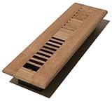 Decor Grates WL212-U 2-Inch by 12-Inch Wood Louver Floor Register, Unfinished Oak [並行輸入品]