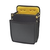 WorkMaster(ワークマスター) BlackLeather(ブラックレザー) 2段電工袋 イエロー WM-BL110Y