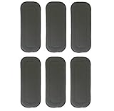 Babyfriend 5 Layers Soft Washable Newborn Bamboo Charcoal Inserts Liners for Cloth Diapers ,6 PCS,Gr