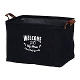 不二貿易 ファブリックボックススクエア 取っ手付き デニム 32816