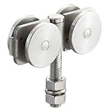 ダイケン:ダイケン 3号ステンレスドアハンガー用ベアリング複車フレキシブルタイプ 3S-4WH-BN 型式:3S-4WH-BN