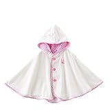 [ミキハウス] MIKIHOUSE 【ミキハウス(ベビー)】 マリン＆小花柄 パイル素材の爽やかポンチョ (70cm-90cm) 41-3801-670 ピンク