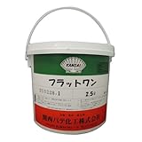 関西パテ化工 フラットワン 2.5L 軽量厚付用 エマルションパテ 内部用 白