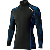 KURODARUMA(クロダルマ) ゴールドドット迷彩柄 長袖アンダーレイヤー ブルー L