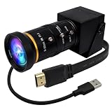 ELP 4K 60fps HDMI USBカメラ手動ズームウェブカメラ 4K H.264 USB3.0 可変フォーカス PCカメラミニクローズアップカメラコンピュータ用望遠鏡USBセキュリティカメラ8mp産業用CCTVカメラライブストリーミング用USB監視カメラ