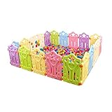 Jiyaru Baby Playpen Kids Panel Play Center Yard Safety Fence Child Playard 16PCs by Jiyaru