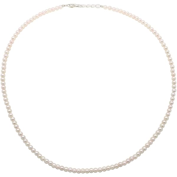 Amazon | あこや真珠 パールネックレス 3mm-3.5mm マルチカラー