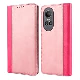 Ｈａｖａｙａ 対応 OPPO A54 5G ケース au OPG02 ケース スマホケース オッポ A54 5G 手帳型 au 耐衝撃 docomo カバー マグネット式 SoftBank カード収納 スタンド機能 レザー-ローズゴールド+ローズ