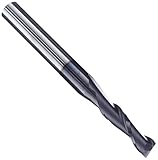 Precision Twist E3302V Carbide Square Nose End Mill, TiAlN Multilayer Finish, 30 Deg Helix, 2 Flutes