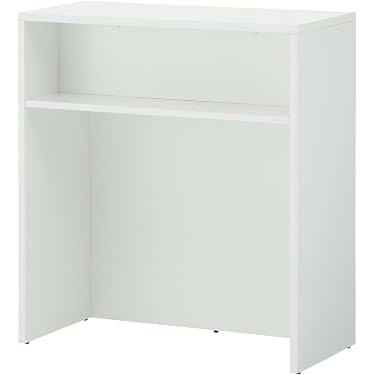【poteko】サロン受付ホワイト木製クラシック収納家具　店舗用カウンター poteko】サロン受付ホワイト木製クラシック収納家具 店舗用カウンター