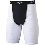 [ミズノ] テニスウェア ドライエアロフロー インナータイツ ハーフ 高通気 ストレッチ性 62JB2055 ホワイト 2XL