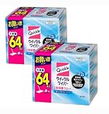 【まとめ買い】クイッ クルワイパー シート 立体吸着ウェットシート 香りが残らないタイプ (128枚（16枚×8）) floor wipes quickle Household moppings・Cleaning wipes