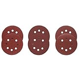 Bosch SR5R000 6-Piece Assortment 5 In. 8 Hole Hook-And-Loop Sanding Discs [並行輸入品]