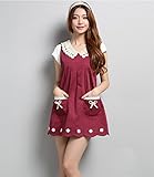 (ヘラサ)Herasa　妊婦服 電磁波防止エプロン 電磁波 防止 シールドワンピース マタニティウェア かわいい (L, 2)