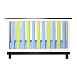 Go Mama Go Wonder Bumpers 2 Piece Crib Bedding Set, Lime/Periwinkle by Go Mama Go