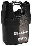 Master Lock 【正規輸入品】 シャックルガードタイプ南京錠 鍵2本付き 6321JAD