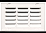 16 " x 10スチールReturnエアフィルタグリルfor 1 "フィルタ – Removable Face /ドア – HVACダクトカバー – フラットStamped面 – ホワイト