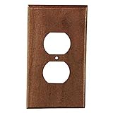 Sierra Lifestyles Traditional Switch Plate, 1 Duplex, Black Walnut by Sierra Lifestyles