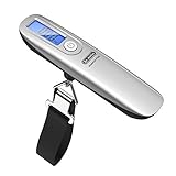 Dr.Meter PS04 110lb/50kg Digital Hanging Luggage Scale with Tape Measure 3.3'/1m for Travel Baggage 