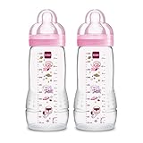 MAM Baby Bottle, Girl, 11 Ounces, 2-Count by MAM