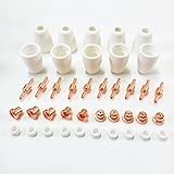 プラズマカッター切断機 トーチ用先端消耗品 4種10組セット セラミック部品 金属切断