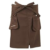 Paseo Garden Apron Short EP-20BR ブラウン